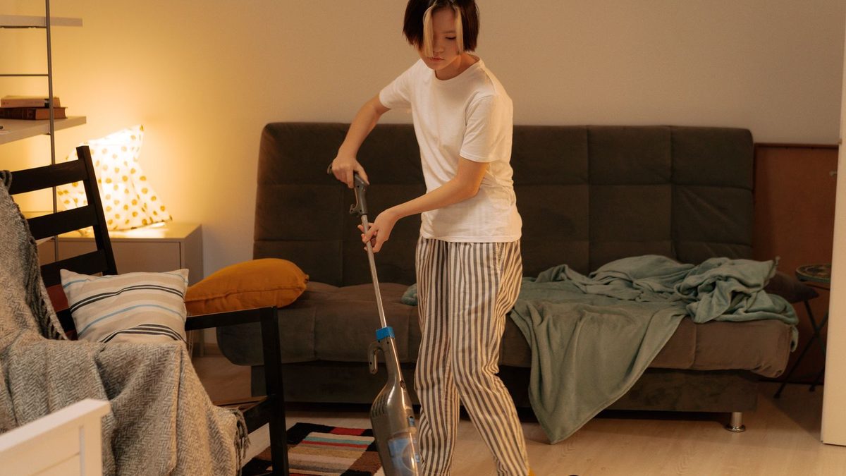 Should you stay home during professional cleaning
