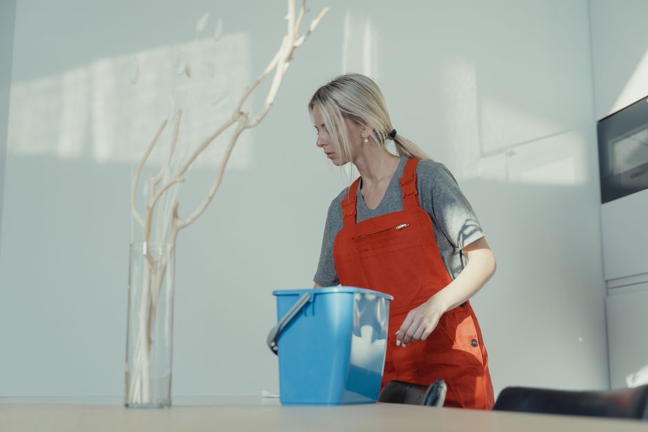 Should you stay home during professional cleaning