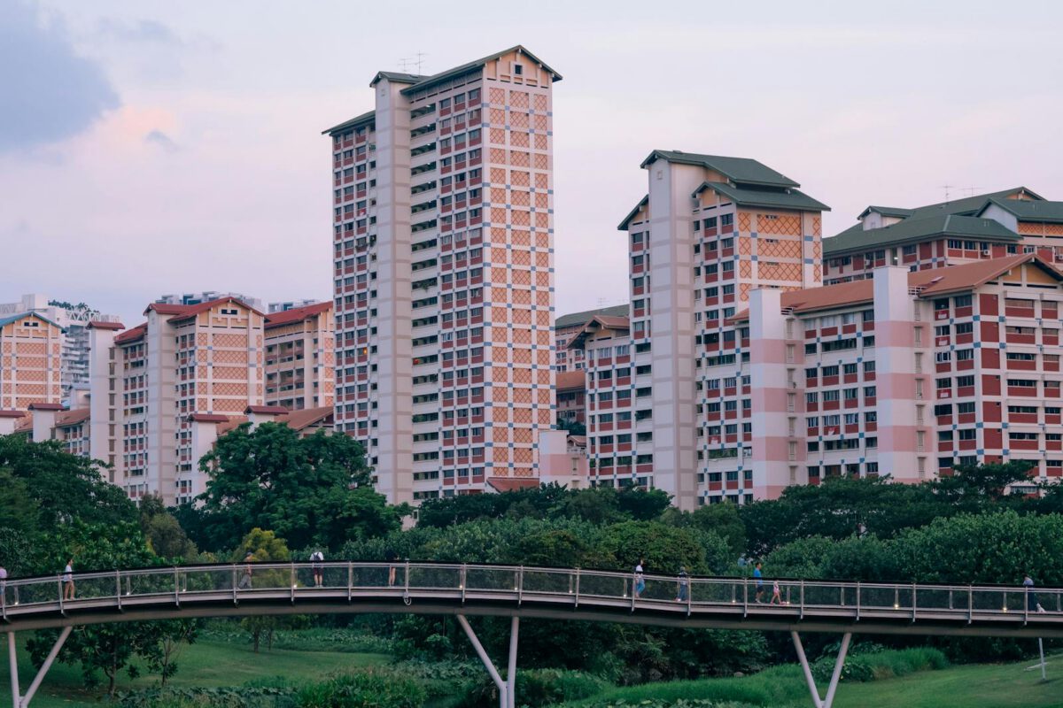 View of Singapore's high-rise apartments