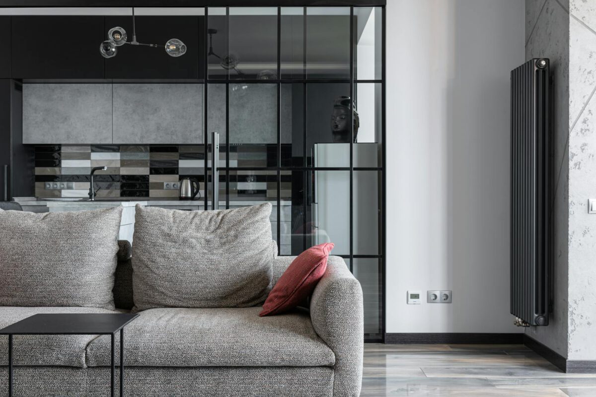 Modern living room interior with stylish decor